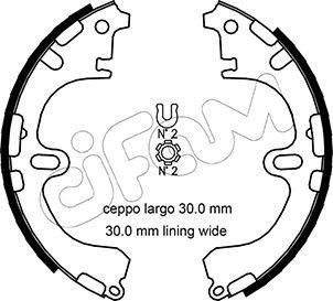 Cifam 153-433 - Zestaw szczęk hamulcowych parts5.com