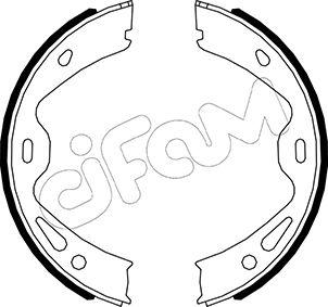 Cifam 153-512 - Set saboti frana, frana de mana parts5.com