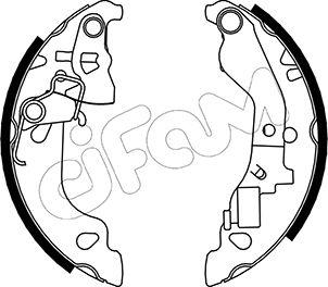 Cifam 153-079Y - Set saboti frana parts5.com