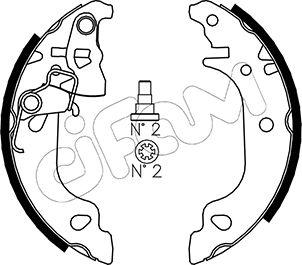 Cifam 153-079 - Set saboti frana parts5.com