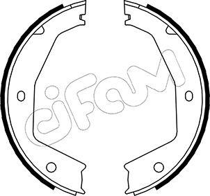 Cifam 153-197 - Set saboti frana, frana de mana parts5.com