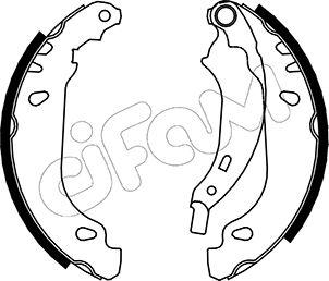 Cifam 153-356 - Set saboti frana parts5.com