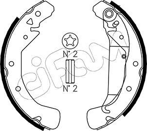 Cifam 153-311 - Zestaw szczęk hamulcowych parts5.com