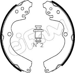 Cifam 153-383 - Set saboti frana parts5.com