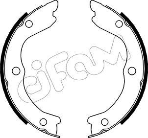 Cifam 153-293 - Zestaw szczęk hamulcowych, hamulec postojowy parts5.com