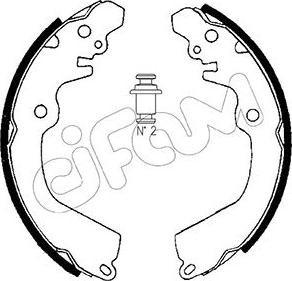 Cifam 153-257 - Set saboti frana parts5.com