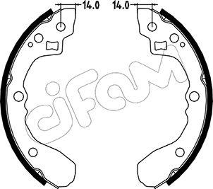 Cifam 153-217 - Set saboti frana parts5.com