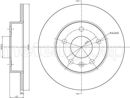 Cifam 800-489C - Disc frana parts5.com