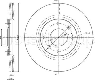 Cifam 800-191 - Zavorni kolut parts5.com