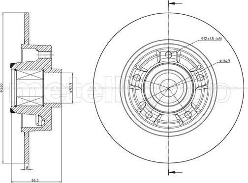 Cifam 800-1095 - Kočioni disk parts5.com