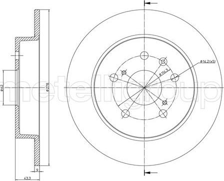 Cifam 800-1398C - Disc frana parts5.com