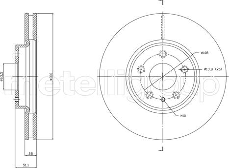 Cifam 800-1790C - Disc frana parts5.com