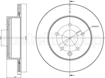 Cifam 800-797C - Disc frana parts5.com