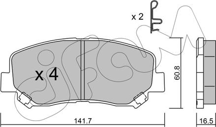 Cifam 822-969-0 - Set placute frana,frana disc parts5.com