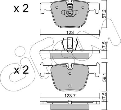 Cifam 822-963-0 - Set placute frana,frana disc parts5.com