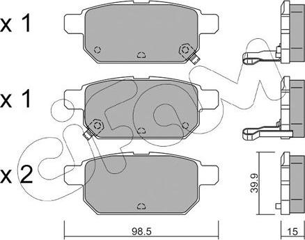 Cifam 822-915-0 - Set placute frana,frana disc parts5.com