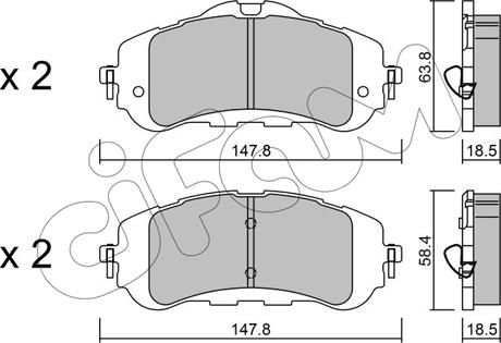 Cifam 822-983-0 - Set placute frana,frana disc parts5.com