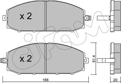 Cifam 822-407-0 - Set placute frana,frana disc parts5.com