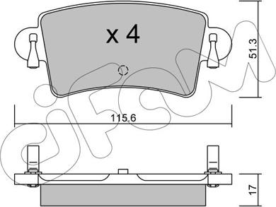 Cifam 822-546-0 - Set placute frana,frana disc parts5.com