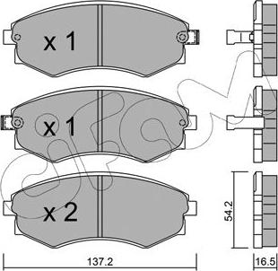 Cifam 822-518-0 - Juego de pastillas de freno parts5.com