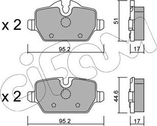 Cifam 822-641-0 - Σετ τακάκια, δισκόφρενα parts5.com