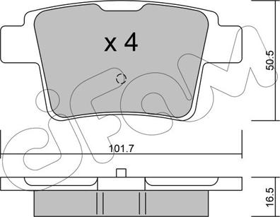 Cifam 822-677-0 - Set placute frana,frana disc parts5.com