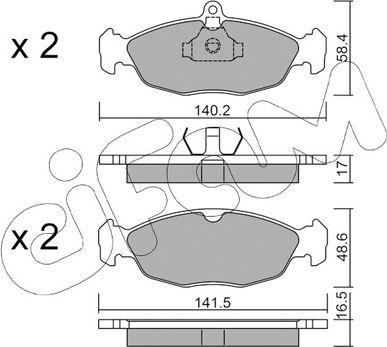 Cifam 822-077-0 - Set placute frana,frana disc parts5.com