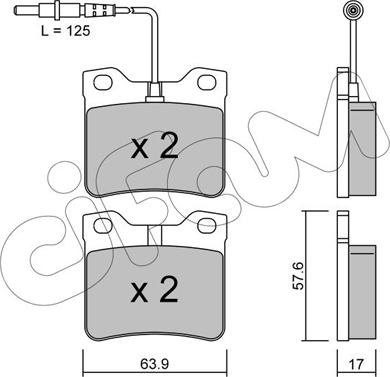 Cifam 822-192-0 - Komplet zavornih oblog, ploscne (kolutne) zavore parts5.com