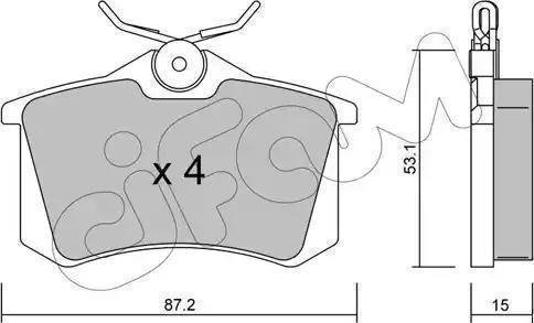 Remsa 0263.15 - Jarrupala, levyjarru parts5.com