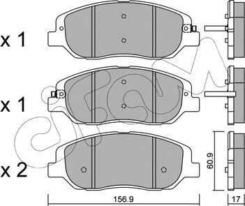 Cifam 822-1031-0 - Set placute frana,frana disc parts5.com