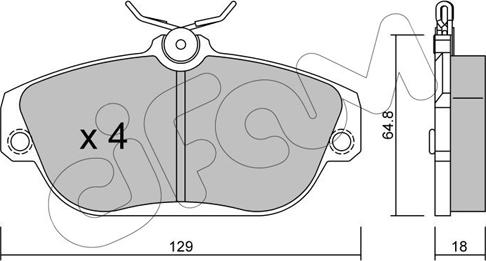 Cifam 822-132-0 - Set placute frana,frana disc parts5.com