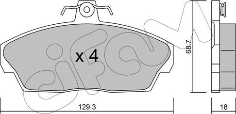 Cifam 822-174-1 - Set placute frana,frana disc parts5.com