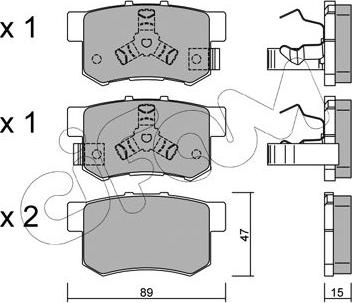 Cifam 822-173-1 - Komplet pločica, disk-kočnica parts5.com