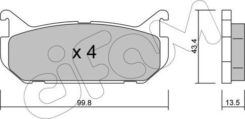 Cifam 822-303-0 - Set placute frana,frana disc parts5.com