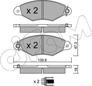 Cifam 822-253-0 - Set placute frana,frana disc parts5.com