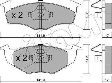 Cifam 822-206-0 - Set placute frana,frana disc parts5.com