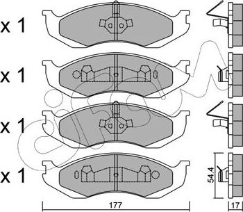 Cifam 822-218-0 - Set placute frana,frana disc parts5.com