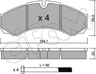 Cifam 822-212-0 - Set placute frana,frana disc parts5.com