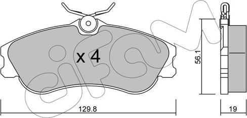 Cifam 822-217-1 - Piduriklotsi komplekt,ketaspidur parts5.com