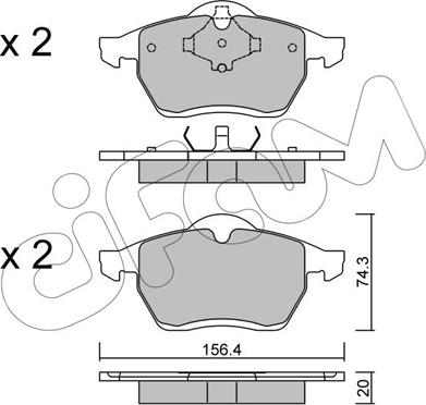 Cifam 822-279-0 - Set placute frana,frana disc parts5.com