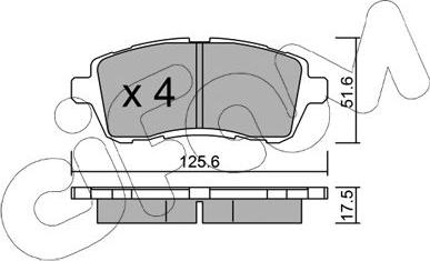 Cifam 822-793-2 - Komplet kočnih obloga, disk kočnica parts5.com