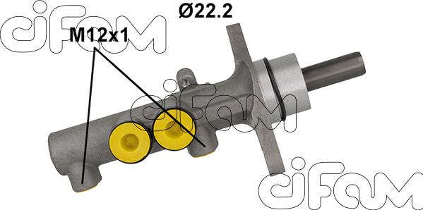 Cifam 202-1186 - Ana fren silindiri parts5.com