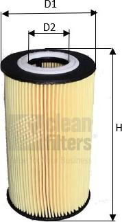 Clean Filters ML4583 - Oil Filter parts5.com