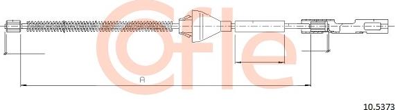 Cofle 92.10.5373 - Cable, parking brake parts5.com