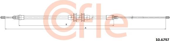 Cofle 92106797 - Cable, parking brake parts5.com