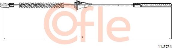 Cofle 92.11.5754 - Tažné lanko, parkovací brzda parts5.com