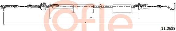 Cofle 92.11.0639 - Cable del acelerador parts5.com