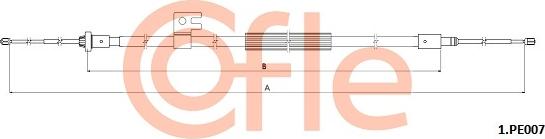 Cofle 92.1.PE007 - Cable de accionamiento, freno de estacionamiento parts5.com
