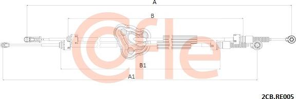 Cofle 92.2CB.RE005 - Váltó bovden parts5.com