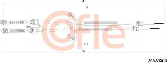 Cofle 92.2CB.VK013 - Cable de accionamiento, caja de cambios parts5.com